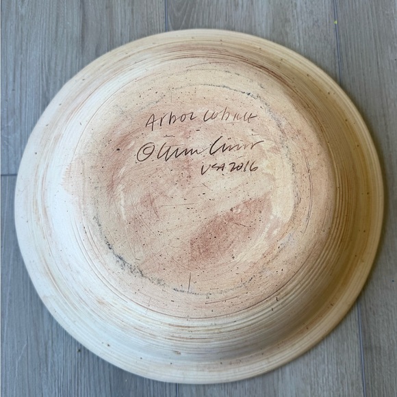 Terrafirma Ceramics Fern Cobalt Large Handmade   Super Bowl Studio Pottery USA - Picture 6 of 10